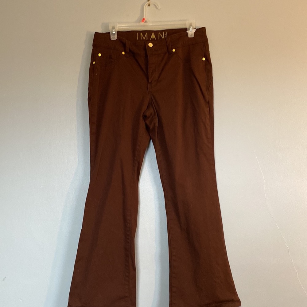 EUC brown  IMAN jeans 10P